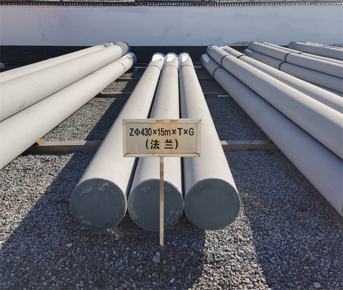 鹿寨430×15米×T×G砼电力电杆